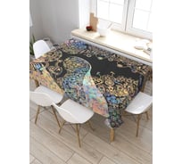 Скатерть прямоугольная из сатена JOYARTY Цветочный едонорог tc_19527_120x145