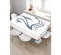 Скатерть прямоугольная из сатена JOYARTY Царский лебедь tc_19062_120x145