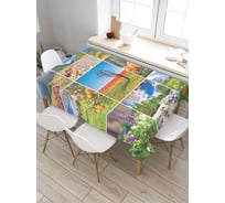 Скатерть прямоугольная из сатена JOYARTY Хрупкая природа tc_19050_120x145