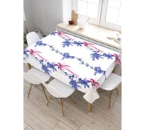 Скатерть прямоугольная из сатена JOYARTY Цветочные веревки tc_19968_120x145