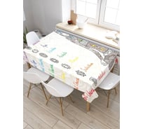 Скатерть прямоугольная из сатена JOYARTY Учение о чакрах tc_18789_120x145