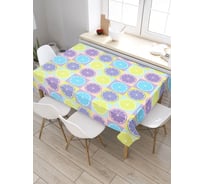 Скатерть прямоугольная из сатена JOYARTY Цветные дольки tc_30001_120x145