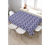 Скатерть прямоугольная из сатена JOYARTY Фантазия с волнами tc_23148_120x145