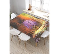 Скатерть прямоугольная из сатена JOYARTY Феерический лес tc_23014_120x145