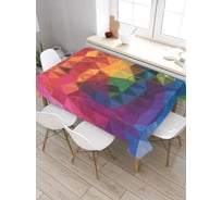 Скатерть прямоугольная из сатена JOYARTY Фантастический витраж tc_22200_120x145