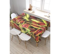 Скатерть прямоугольная из сатена JOYARTY Хищные растения tc_22088_120x145