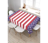 Скатерть прямоугольная из сатена JOYARTY Цветная прямота tc_21547_120x145