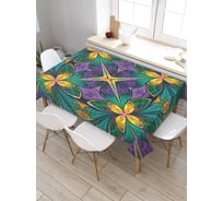 Скатерть прямоугольная из сатена JOYARTY Цветочная конструкция tc_21573_120x145