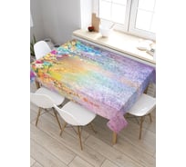 Скатерть прямоугольная из сатена JOYARTY Цветочные декорации tc_21172_120x145