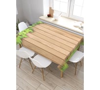 Скатерть прямоугольная из сатена JOYARTY Цветок на заборе tc_20970_120x145