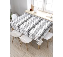 Скатерть прямоугольная из сатена JOYARTY Фигурные перемены tc_20887_120x145