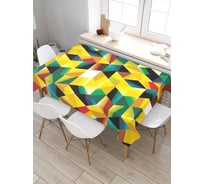 Скатерть прямоугольная из сатена JOYARTY Хаотическая комбинация tc_21381_120x145
