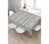 Скатерть прямоугольная из сатена JOYARTY Цветочное гадание tc_20867_120x145