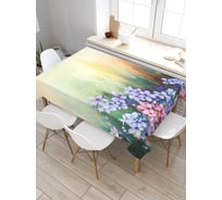 Скатерть прямоугольная из сатена JOYARTY Цветочные переходы tc_21153_120x145