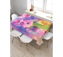 Скатерть прямоугольная из сатена JOYARTY Цветочное умиление tc_21156_120x145