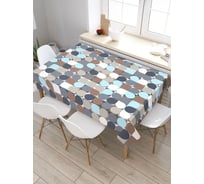 Скатерть прямоугольная из сатена JOYARTY Цветные чудеса tc_20797_120x145