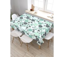 Скатерть прямоугольная из сатена JOYARTY Цветные пузырьки tc_20791_120x145
