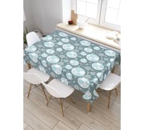 Скатерть прямоугольная из сатена JOYARTY Фантазийные круги tc_20780_120x145