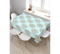 Скатерть прямоугольная из сатена JOYARTY Цветочные кусты tc_20479_120x145