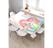 Скатерть прямоугольная из сатена JOYARTY Цветочные оттенки tc_20925_120x145