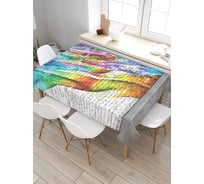 Скатерть прямоугольная из сатена JOYARTY Цветное пламя tc_19752_120x145