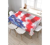 Скатерть прямоугольная из сатена JOYARTY Флаг америки в красках tc_20731_120x145