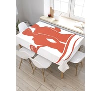 Скатерть прямоугольная из сатена JOYARTY Фитнес-тренеры tc_36897_120x145