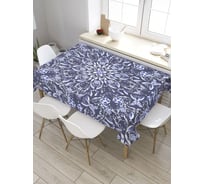 Скатерть прямоугольная из сатена JOYARTY Цветочные орнаменты Востока tc_35332_120x145