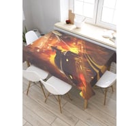 Скатерть прямоугольная из сатена JOYARTY Фантастическая погоня tc_30028_120x145