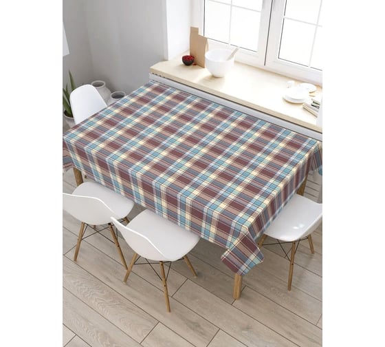 Скатерть прямоугольная из сатена JOYARTY Уютный плед tc_29640_120x145 1