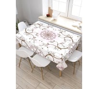 Скатерть прямоугольная из сатена JOYARTY Цветочные щупальца tc_2946_120x145