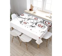Скатерть прямоугольная из сатена JOYARTY Цветочная абстракция tc_29448_120x145