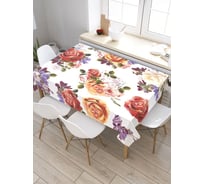 Скатерть прямоугольная из сатена JOYARTY Цветочные кометы tc_29432_120x145
