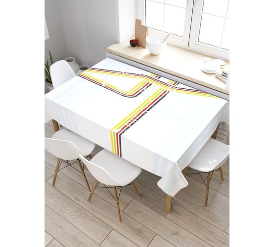 Скатерть прямоугольная из сатена JOYARTY Фон ретро гранж tc_29427_120x145 1