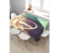 Скатерть прямоугольная из сатена JOYARTY Фото салона tc_30271_120x145