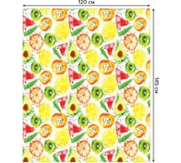 Скатерть прямоугольная из сатена JOYARTY Фруктовый ассорти tc_29903_120x145