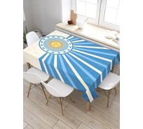 Скатерть прямоугольная из сатена JOYARTY Флаг Аргентины tc_29312_120x145