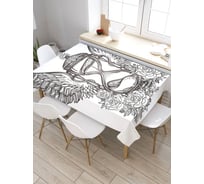 Скатерть прямоугольная из сатена JOYARTY Фонарь с крыльями tc_32179_120x145