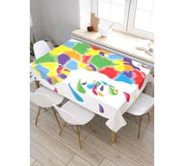Скатерть прямоугольная из сатена JOYARTY Цветная Африка tc_32102_120x145