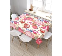 Скатерть прямоугольная из сатена JOYARTY Цветочная вера tc_31200_120x145