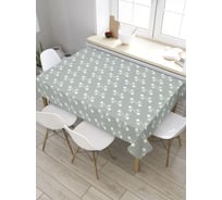 Скатерть прямоугольная из сатена JOYARTY Цветочные витки tc_31791_120x145