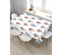 Скатерть прямоугольная из сатена JOYARTY Цветные воздушные шары tc_32449_120x145