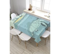 Скатерть прямоугольная из сатена JOYARTY Царица океанских заплывов tc_32444_120x145