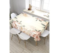 Скатерть прямоугольная из сатена JOYARTY Цветочная виньетка tc_32264_120x145