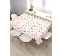 Скатерть прямоугольная из сатена JOYARTY Цветочные нити tc_31882_120x145