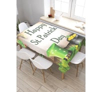 Прямоугольная скатерть из сатена JoyArty Счастливого дня Святого Патрика tc_7591_120x145