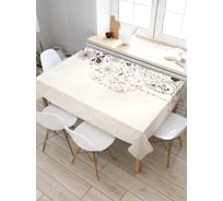 Скатерть прямоугольная из сатена JOYARTY Цветочный образ tc_3165_120x145