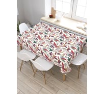 Скатерть прямоугольная из сатена JOYARTY Хвост жар птицы tc_30686_120x145