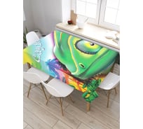 Скатерть прямоугольная из сатена JOYARTY Хамелеон Кайден tc_3972_120x145