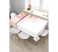 Скатерть прямоугольная из сатена JOYARTY Цветочное приветствие tc_3858_120x145